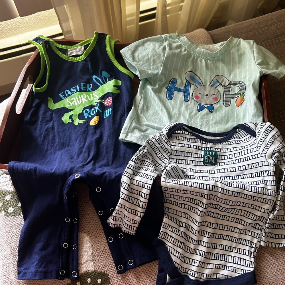 Baby Dinosaur and Bunny Outfit Set